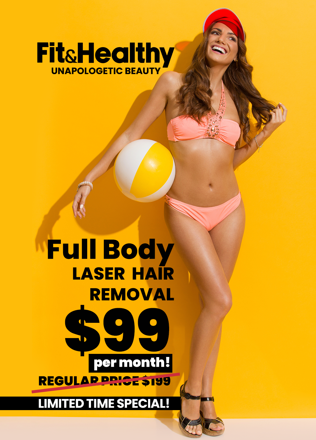 Full Body Laser Hair Removal – Just $99/month