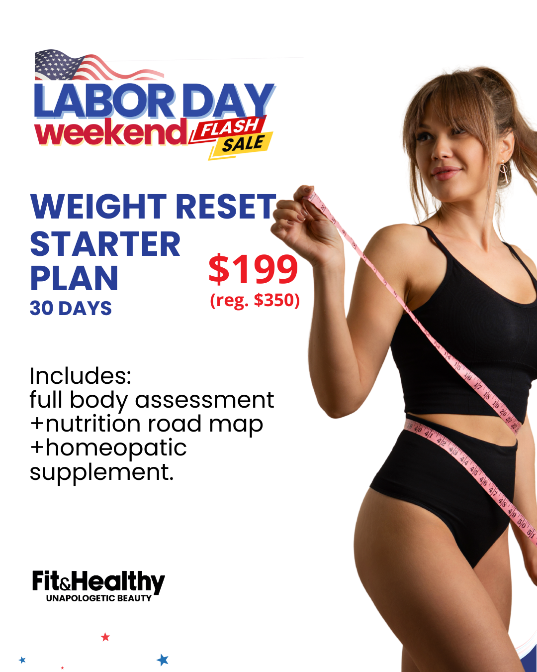 Weight Reset Starter Plan – Labor Day Weekend Flash Sale!